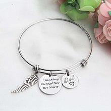 Carica l'immagine nel visualizzatore di Gallery, Ensianth Bracciale rigido con ciondoli, tra cui l’ala di un angelo, in... - Ilgrandebazar