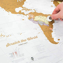 Carica l'immagine nel visualizzatore di Gallery, Mappa del mondo da grattare e idee regalo - Extra large - 84 x 59 cm - Maps...