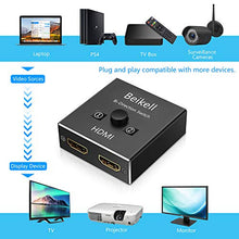 Carica l'immagine nel visualizzatore di Gallery, HDMI Switch, Beikell Switch Bidirezionale 2 Ingressi 1 Uscita o...