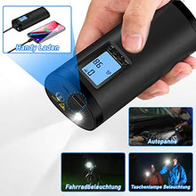 Carica l'immagine nel visualizzatore di Gallery, VEEAPE - Pompa elettrica digitale per pneumatici con batteria da 2000 mAh,...