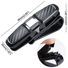 Carica l'immagine nel visualizzatore di Gallery, FineGood - Set di 2 Supporti per Occhiali da Sole Auto, con Clip Nero - Ilgrandebazar