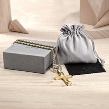 Carica l'immagine nel visualizzatore di Gallery, Collana Croce Donna Uomo Acciaio inossidabile Oro Regalo Gioielli - Ilgrandebazar