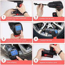 Carica l'immagine nel visualizzatore di Gallery, Compressore Aria Portatile Auto Pompa Elettrica 2000mAh Ricaricabile con...