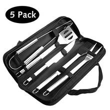 Carica l'immagine nel visualizzatore di Gallery, Utensili barbecue, isimsus Attrezzi per barbecue Acciaio Inox Set Di...