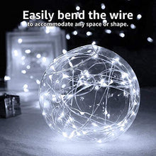 Carica l'immagine nel visualizzatore di Gallery, Olafus 16 Pezzi 2M Stringa Luci LED a Batteria IP68 Bianca Fredda - Ilgrandebazar