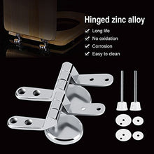 Carica l'immagine nel visualizzatore di Gallery, Zerodis Cromato Sedile Cerniere 2PCS Bagno Sostituzione con... - Ilgrandebazar