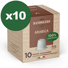 Carica l'immagine nel visualizzatore di Gallery, BANDOLERO 100 capsule compostabili Nespresso, caffè Arabica, cialde...