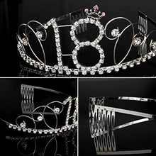 Carica l'immagine nel visualizzatore di Gallery, Vordas Welecoco Tiara Birthday Corona Compleanno, Compleanno 18 Anni Corona,... - Ilgrandebazar