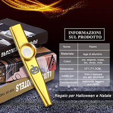 Carica l'immagine nel visualizzatore di Gallery, Anpro 6 Pezzi Kazoo in metallo con sei membrane flauto membrana bocca Kazoo... - Ilgrandebazar