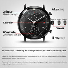 Carica l'immagine nel visualizzatore di Gallery, Orologio Automatico al Quarzo Diametro 40mm Analogico Cintura Nero - Ilgrandebazar