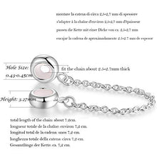 Carica l'immagine nel visualizzatore di Gallery, GW autentico 925 argento Sterling catena di sicurezza con due tappi perline... - Ilgrandebazar