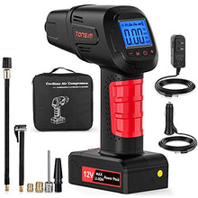 Carica l'immagine nel visualizzatore di Gallery, Compressore Aria Portatile Auto Pompa Elettrica 2000mAh Ricaricabile con...