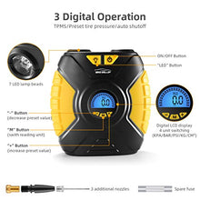 Carica l'immagine nel visualizzatore di Gallery, WindGallop Compressore Portatile per Auto Digital Gonfiatore Elettrico...