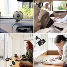 Carica l'immagine nel visualizzatore di Gallery, DIKI Ventilatore Auto, USB Ventola per Auto A 3 velocità Ventola...