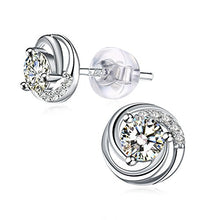Carica l'immagine nel visualizzatore di Gallery, Orecchini Donna Argento 925, con Classici in Zirconia 5A, Regalo...