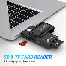 Carica l'immagine nel visualizzatore di Gallery, Lettore di smart card USB 4 porte Hub USB,Rocketek DOD militare CAC Card...
