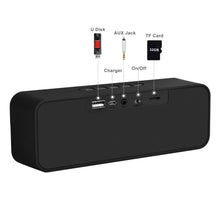 Carica l'immagine nel visualizzatore di Gallery, Altoparlante Bluetooth Senza Fili Muzili Doppia Stereo Cassa Portatile Blue - Ilgrandebazar