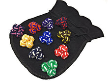 Carica l'immagine nel visualizzatore di Gallery, Gentleman: 10 pregiato multicolore paia di seta nodo - silk knot cufflinks