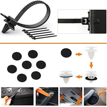 Carica l'immagine nel visualizzatore di Gallery, Rivetti in Plastica per Auto, Bst4Udirect 446PCS Clip In Nylon Nero...