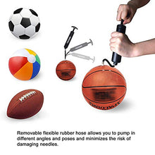 Carica l'immagine nel visualizzatore di Gallery, Mingru, Pompa di gonfiaggio per palloni da basket, 20 cm, 1 PACK - BLACK