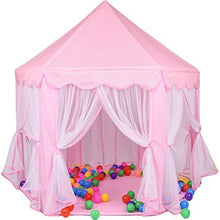 Carica l'immagine nel visualizzatore di Gallery, UniqueVC Castello della Principessa Play Tent con Il LED - 135 cm(Diametro)... - Ilgrandebazar