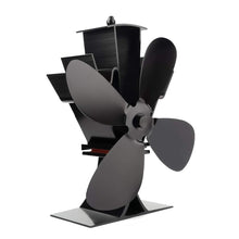 Carica l'immagine nel visualizzatore di Gallery, Locisne Funzionamento silenzioso Mini 4 pale Termocamino Camino Ventilatore... - Ilgrandebazar