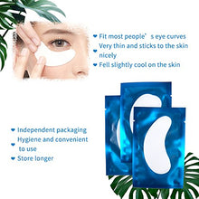 Carica l'immagine nel visualizzatore di Gallery, 50 Paio Cerotti Gel per Estensioni Ciglia Eye Pads Occhio Patch Blu