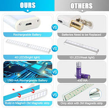 Carica l'immagine nel visualizzatore di Gallery, Luce Armadio 40 LED, 4 Modalità, USB Ricaricabile, Wireless Notturna... - Ilgrandebazar