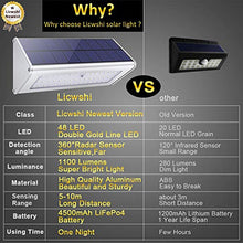 Carica l'immagine nel visualizzatore di Gallery, Licwshi Luci solari 1100lm 4500mAh esterna impermeabile 4500mah Luce Bianca