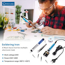 Carica l'immagine nel visualizzatore di Gallery, Saldatore Kit 60W 220V di Saldatura a Stagno Professionale con Valigetta...