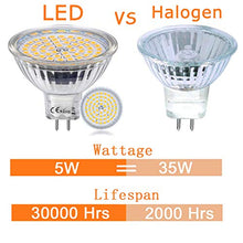 Carica l'immagine nel visualizzatore di Gallery, Lampadine LED GU5.3 MR16 12V Faretti Luce 5W Bianco Caldo