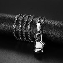 Carica l'immagine nel visualizzatore di Gallery, OIDEA Collana per Uomo in Acciaio Inox con Pendente Boxe Argento - Ilgrandebazar