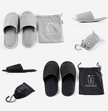 Carica l'immagine nel visualizzatore di Gallery, Pantofole Usa e getta aperto Estate portatile EU 35-43, Noir*blanc - Ilgrandebazar