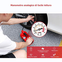 Carica l'immagine nel visualizzatore di Gallery, oasser Compressore Portatile per Auto Mini Pompa Aria P4 12V DC Multiuso con... - Ilgrandebazar