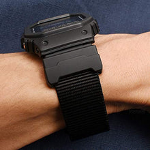 Carica l'immagine nel visualizzatore di Gallery, YOOSIDE Cinturino di ricambio per Casio G-Shock, NATO in nylon con Nero - Ilgrandebazar