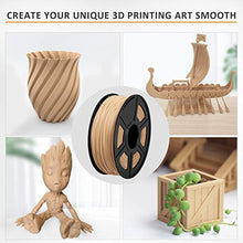 Carica l'immagine nel visualizzatore di Gallery, SUNLU 3D Printer Filament PLA, 1.75mm PLA Wood Filament, Printing