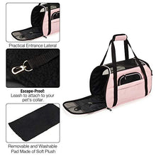 Carica l'immagine nel visualizzatore di Gallery, Trasportino Cane Gatto Pet Carrier S-(Upgraded): 43Lx23Wx29H cm, rosa chiaro - Ilgrandebazar