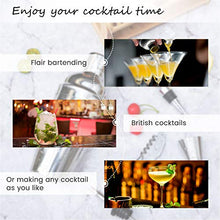 Carica l'immagine nel visualizzatore di Gallery, Godmorn Cocktail Shaker Set,14 + 1 Pezzi Kit da Barman in Acciaio Inox,Set... - Ilgrandebazar
