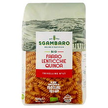 Carica l'immagine nel visualizzatore di Gallery, Pasta Sgambaro - Trivelline - Farro, Lenticchie, Quinoa Bio - 500 gr