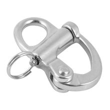 Carica l'immagine nel visualizzatore di Gallery, Alomejor Sgancio Rapido Moschettone in Acciaio Inox con Anello Tondo 12*52mm - Ilgrandebazar