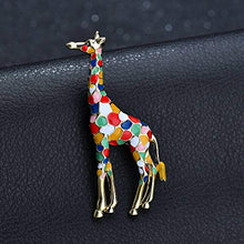 Carica l'immagine nel visualizzatore di Gallery, AILUOR Giraffe Spilla, Smalto Spilla s Animale Sveglio Multicolore - Ilgrandebazar