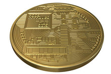 Carica l'immagine nel visualizzatore di Gallery, 1x Moneta Bitcoin con placcatura in Oro 24 carati | Vero Pezzo da Collezione... - Ilgrandebazar