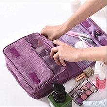 Carica l'immagine nel visualizzatore di Gallery, Beauty Case da Viaggio,Appeso Trousse Toilette,Multi-compartimenti Purple