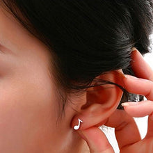 Carica l'immagine nel visualizzatore di Gallery, Belons - Piccoli orecchini da donna in argento sterling 925 a forma di note... - Ilgrandebazar