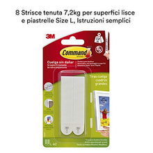Carica l'immagine nel visualizzatore di Gallery, Command Strisce Appendiquadri Large, 8 Adesive Rimovibili per... - Ilgrandebazar