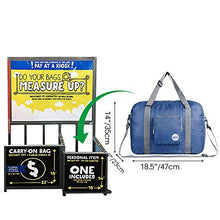 Carica l'immagine nel visualizzatore di Gallery, WANDF Foldable Travel Duffel Bag Super Lightweight for A-40l Blu Navy