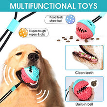 Carica l'immagine nel visualizzatore di Gallery, VZATT Pet Palla con Ventosa, Giocattoli da Masticare per Cani, Gioco blu