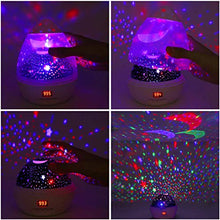 Carica l'immagine nel visualizzatore di Gallery, Lampada Proiettore Stelle con Timer, Luce Notturna per Bambini 4 Bianco