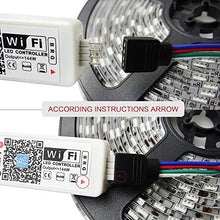 Carica l'immagine nel visualizzatore di Gallery, WiFi RGB Controller per strisce luminose a LED, Wifi Rgb + Remote - Ilgrandebazar
