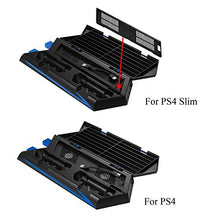 Carica l'immagine nel visualizzatore di Gallery, Keten supporto verticale per PS4 Slim/PS4 Con Ventilatore 2 in 1 base di...